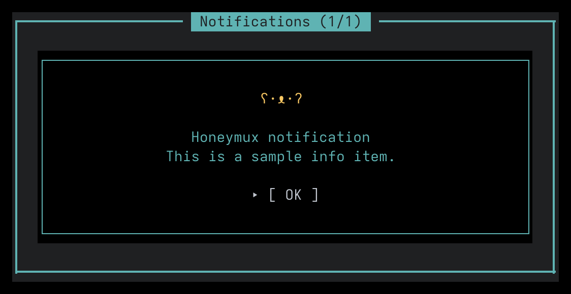 Notifications review frame
