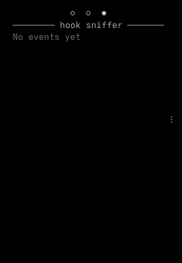 Sidebar: Hook Sniffer view
